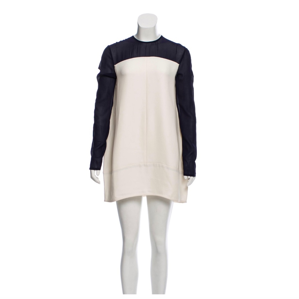 CELINE Céline Colorblock Long Sleeve Dress Size: M | US6, FR38